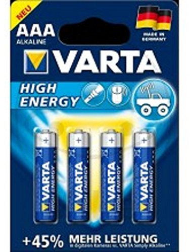 Varta Appareils 156.01.68 des piles – 4 AAA Micro – 1,5 V – Sous blister