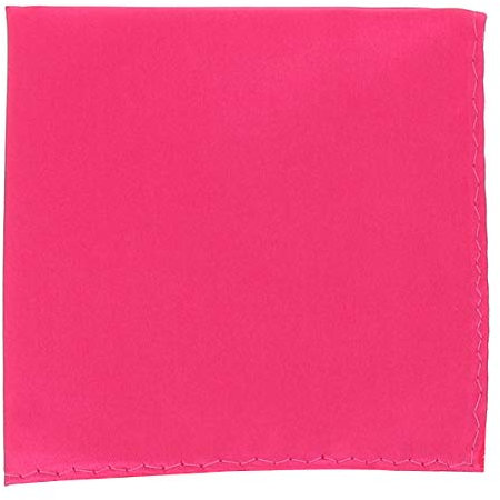 Pochette Costume Rose Fushia - Mouchoir de Poche Homme Rose Vif - Accessoire Carré Poche de Veste - Mariage, Cérémonie