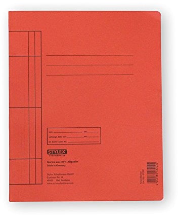 STYLEX STYLEX-43202 Schnellhefter, Manila-Karton, rot