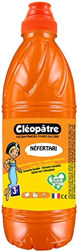 CLEOPATRE - PGBB1-15 - Peinture Gouache Néfertari - Orange - Flacon 1 L