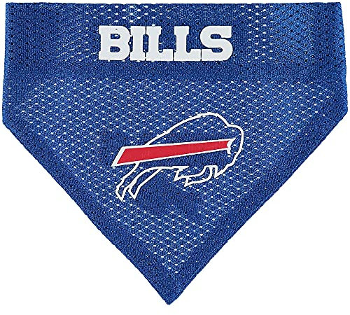 Pets First NFL Hundehalstuch – Buffalo Bills, wendbares Haustierhalstuch, 2-seitiges Sport-Bandana mit Premium-Stickerei-Logo, Größe S/M. - 2 Größen und 32 NFL-Teams erhältlich