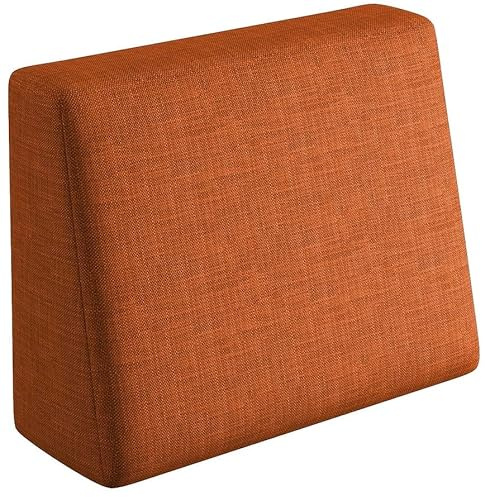 sunnypillow Palettenkissen für Gartenmöbel - Rückenkissen 60x40x20/10cm - Rückenpolster für Bett und Sofa - Palettenpolster, Gartenpolster für Palettenmöbel - Loungekissen mit abnehmbarem Bezug Orange