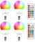 iLC E14 Led Lampe 5W (ersetzt 40W) RGBW mit Fernbedienung kaltweiße 5700K Ambiente RGB Farbwechsel Farbige Birne Leuchtmittel Dimmbare (4er-Pack)
