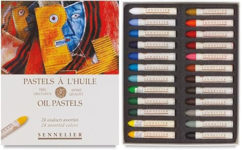 Sennelier Pastels à Huile 24 Couleurs - Qualité Artistique (France Import) Made in France