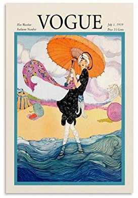 WSDSB 1 Art Fashion Vintage Vogue Poster auf Leinwand, Wandkunstdruck, modernes Familienschlafzimmerdekor, Poster, 50 x 75 cm