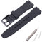 MCXGL Bracelet de rechange en silicone de 20 mm pour montre Swatch résistant à la transpiration avec outil (noir)