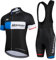 Set Completo Abbigliamento Ciclismo – Maglia + Salopette con Pantaloncini Imbottiti in Gel 5D Antishock - A-03b L