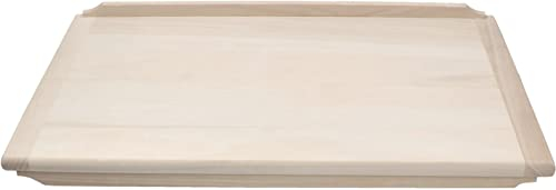KOTARBAU® Teigbrett Nudelbrett Großes Holzbackbrett mit Anschlagleisten 60x40 cm