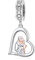 Vater Tochter Charm fit Pandora Charms Armband Sterling Silber Charms für Armbänder Geburtstag Valentinstag Geschenke für Tochter Mutter Liebhaber (Heart)