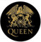 Pyramid International Queen Plattenspieler Slip Mat zum Mixen, DJ-Kratzen und Home Listening (Logo-Design) – Offizieller Merchandise-Artikel, Gold