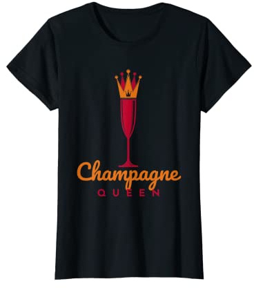 Femme Couronne amusante de reine champagne T-Shirt