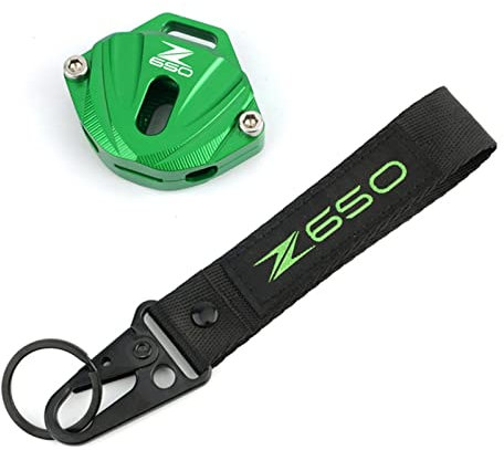 RAEFY pour Kawasaki Z650 Ninja650 2016-2019 2021 2022 Accessoires de Moto Porte-clés Porte-clés Coque de Couverture de clé (Couleur : 1 Set Green, Taille : Normal)