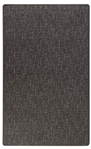 Floordirekt Teppich Läufer Alto - Meterware - Teppichläufer Küchenläufer Flurteppich auf Maß - Wohnzimmerteppich Flurläufer (Anthrazit, 80 x 100 cm)
