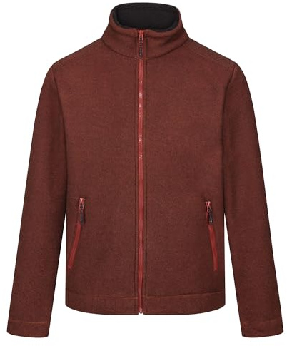 Regatta Mens Garrian II Full Zip Fleece Jacket in Sherpa Backed Microfleece with 2 Zip Up Pockets - Perfect for Outdoors, Walking, Hiking & Camping