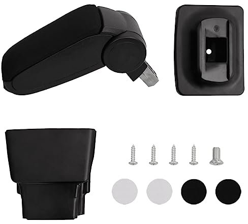 vidaXL Reposabrazos para Coche ABS Negro 16x32x(35-50,5) cm