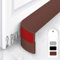 HIZHI Door Draught Excluder,Set of 2 PCS Door Bottom Seal Strip Draught Excluder Stopper for Doors,Strong Self Adhesive Door Stopper Soundproof/Windproof Door Seal Strip Draft Excluder-Brown