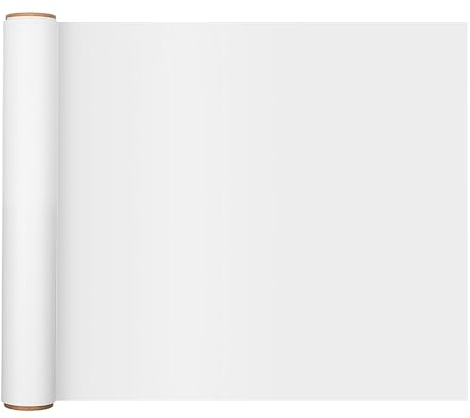 Elektrostatische Wandschutzfolie,45x500cm Klebefolie Wand Selbstklebend Spritzschutz Wand Schutzfolie Wandschutzfolie für Tapete,Wände, Küche, Möbel (Weiß)