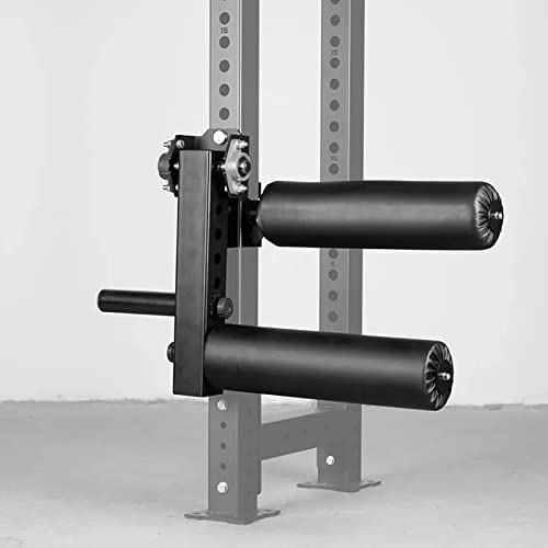 Exercise Equipment for Home Use,Adjustable Plate Loaded Leg Extension And Curl Machine, Leg Press Attachment Foam Hook Leg, Fit 3X 3Inch Square Tubes Rack & 0.7Inch Hole