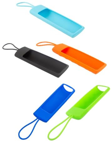 OSALADI 10pcs Silicone Remote Cover Case for Stick Drop Protective Sleeve Lanyard Compatible Tv Accessory