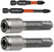 ANBOO Sechskantschaft SDS Bithalter, 2 Stück SDS Bit Adapter und 1 Kreuzbohrer (50 mm+70 mm), Stahl Adapter SDS Plus Bohrerhalter Konverter, Rundschaft zu Sechskant Schaft Adapter für Hammer Bits