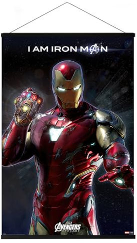 Close Up Avengers: Endgame - Poster (I Am Iron Man) (Größe: 61cm x 91,5cm) (Poster & Magnetische Posterleisten)