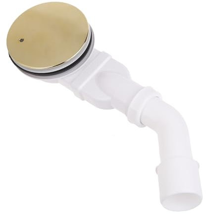 Shower Waste Fit Brass Shower Tray Waste 90mm Capacity Drain with Brushed Brass Cover Modern Shower Drain Designs
