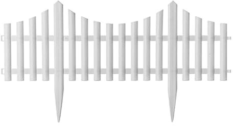 HUIFACAI Clôture de jardin classique blanche - Décoration de jardin