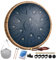 Zungentrommel 13 Zoll 15 Töne, Hand Pan Drums für Erwachsene 432hz, C-Dur Handpan Musikinstrument mit Liederbuch, Schlägeln und Tragetasche, Dunkelblau