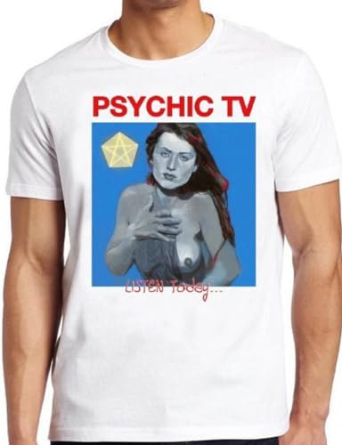 Psychic TV T-Shirt B1851 Listen Today T-Shirt White L