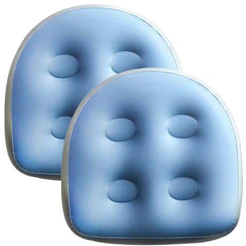 Sedile per vasca idromassaggio gonfiabile da 2 pezzi 18,5x14,6x5,9'' Spa e supporto per la schiena Sedile per vasca idromassaggio gonfiabile con ventosa Sedile per vasca idromassaggio in PVC per adult