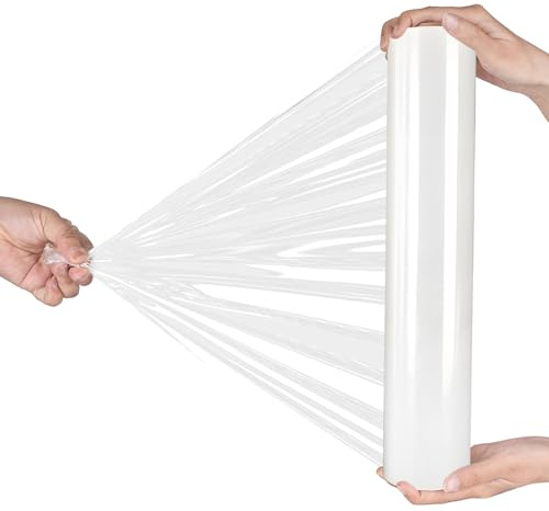 AISEY Stretchfolie, strapazierfähig, Kunststoff, 38,1 x 150 m