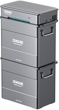 Zendure Solarflow Hyper 2000 avec AB2000S*2 3840Wh, Centrale Électrique de Balcon avec Entrée Solaire 1800W, Hub Intégré(Unité de Contrôle Intelligente) Micro Onduleur, Charge AC Bidirectionnelle1200W
