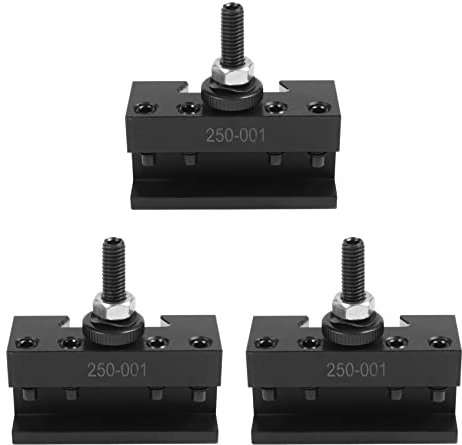 LOLPALONE 3X 250-001 CNC Drehmaschine Werkzeughalter Schnellwechsel Werkzeug Post Cutter Holder Kit Set