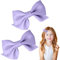 1 Paio Mollette Capelli con Fiocco, Fiocco Capelli, Fermagli Capelli, Accessori per Capelli Moda Ragazze Accessori per Capelli Donne Natale Matrimonio Compleanno (Viola)