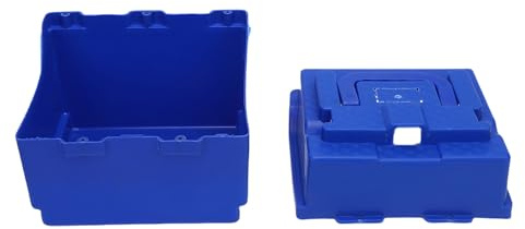 Bediffer Go Kart Battery Storage Box Durable Portable Battery Holder for KD ATV, ABS Material