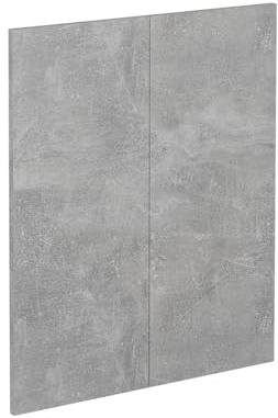 Vicco Küchenfront R-Line, Beton, 59.2 x 71.3 cm Möbelfront für den Unterschrank, passend für R-Line Küchenschränke zur einfachen Montage