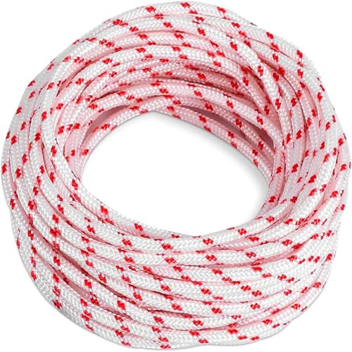 10 Meter 3.5mm Starterseil Rasenmäher, Seilzug Rasenmäher, Rasenmäher Seilzug, Hochwertige Seilzug Ersatzseil, Kompatibel mit Craftsman Husqvarna Stihl Kettensägen Trimmer (3.5)