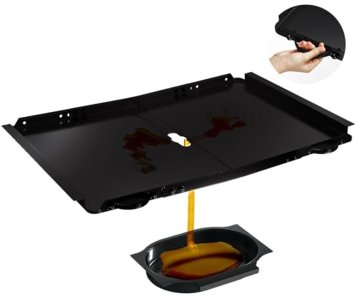 Fettauffangschale Gasgrill, Universal Fettwanne Gasgrill mit Auffangschale | Universal Fettschale mit Auffangschale für 4/5 Brenner Gasgrill, Fettwanne für Nexgrill, Charbroil, Dyna-Glo, Kenmore, BHG