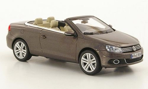 VW EOS, met.-braun, 2011, Modellauto, Fertigmodell, Kyosho 1:43