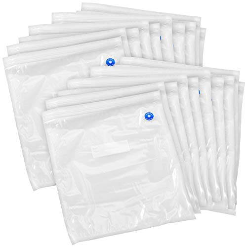 Rosenstein & Söhne Beutel: 20er-Mega-Pack Vakuumierbeutel, je 34 x 30 cm (Vakuumbeutel mit Ventil, Wiederverschließbarer Vakuumbeutel, Frischhaltedosen)