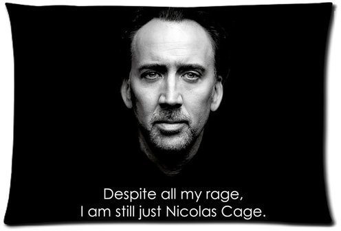 Nicolas Cage With Signature Custom Queen Size 20x30 Pillowcase(Kissenbezüge)Pillowslips DIY Pillow Cover