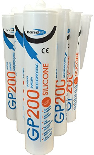 (PACK OF 2) CLEAR (Translucent) Silicone Sealant Bond it GP200 mould resistant bathroom glazing sealant