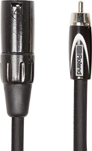 Roland Black Series - Cavo di interconnessione da XLR (maschio) a RCA, 3 m