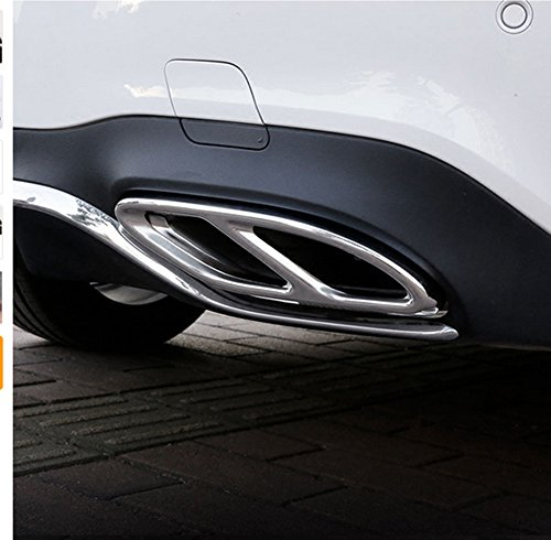 Edelstahl-Rohr Throat Auspuff Ausgänge Heckrahmenabdeckung Trim Für W213 W205 Coupe W246 W216 GLC GLE GLS CLA