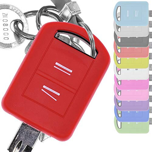 Soft Case Silikon Schutz Hülle Auto Schlüssel Rot kompatibel mit Opel Combo C Corsa C Meriva A Tigra TwinTop