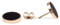 Happiness Boutique Damen Schwarze Ohrstecker aus Edelstahl | Kreis Ohrringe Runde Ohrstecker Rosegold Schmuck