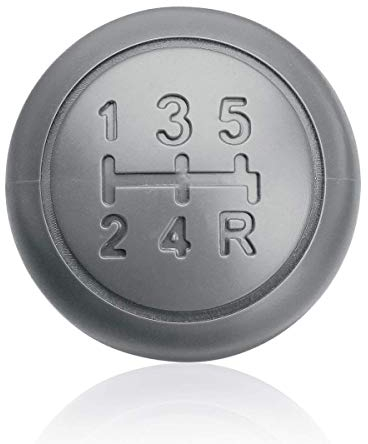 C-FUNN Auto 5 Speed Gear Shift Knopf für FIAT 500 500C Panda 2003-2012, Grau