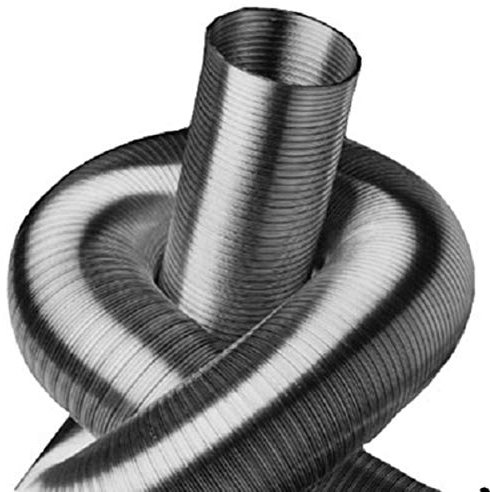 LTH-Hanse Tubo flessibile in alluminio, a 2 strati, lunghezza 3 m, diametro 50-500 mm, argento, alluminio, tubo flessibile, tubo di ventilazione, tubo di scarico, 1,2 m, NW 80-315 mm, 355-500 mm, 3 m,