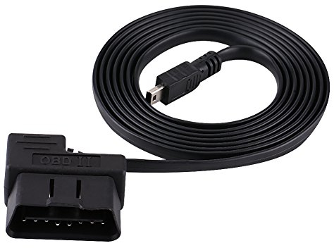 Tbest obd kabel usb für datendisplay,obd2 diagnosekabel mini usb,Auto OBD2 Diagnosekabel, 180cm Auto OBD-II OBD2 EOBD 16pin Diagnose Adapter Stecker Diagnose Verl?ngerungsadapter auf Mini-USB-Kabel