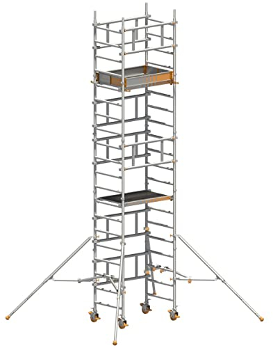 Layher | Ein-Personen-Fahrgerüst SoloTower | Plattformgröße 1,15 x 0,8 m | Arbeitshöhe 6,15 m